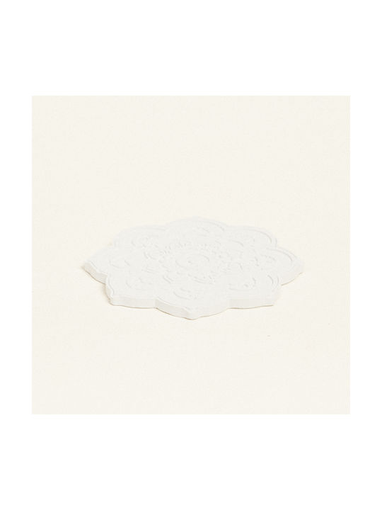 Beauty Home Σουβέρ Κεραμικό Λευκό 10.5x11cm