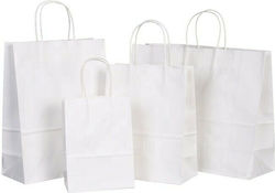 Paper Bag 16x8x21cm White 25pcs