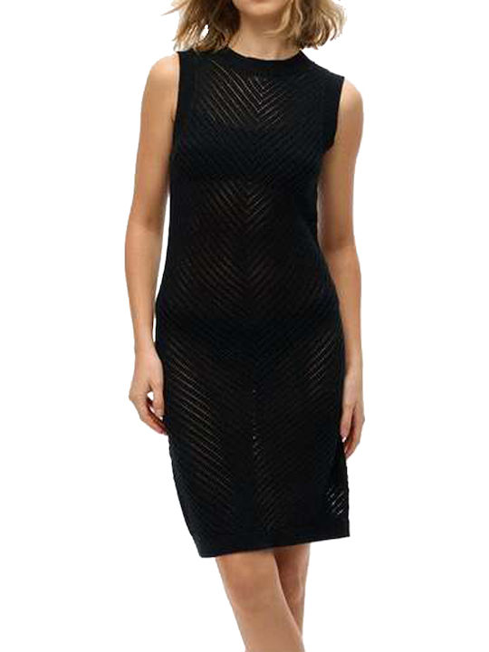 Superdry Superdry Sommer Mini Abendkleid Schwarz