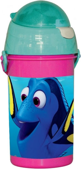 Gim Finding Dory Kinderflasche Findet Dorie Kunststoff mit Pop-Up-Verschluss 500ml