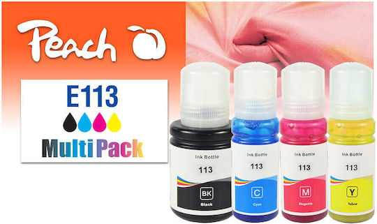 Peach Compatible Inkjet Printer Ink Package Epson CISS 113 66ml Black 4pcs