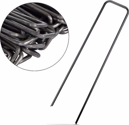 Set 25 Ungalvanized Accesorii de Cusut Gri din Metal 15x3cm. 25buc