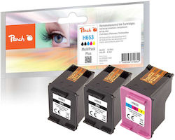 Peach PI300-1046 Συμβατό Πακέτο HP 653 Πολλαπλό (Color) Peach PI300-1046 Συμβατό Πακέτο HP 653 Πολλαπλό (Color)