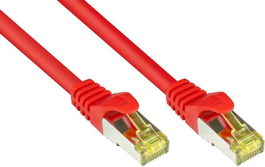 Alcasa U/UTP Кат.7 (10Gbps) Мрежов Кабел Ethernet 1.5м Червен