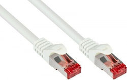 Alcasa S/FTP Cat.6 Ethernet Cable Length 0.25m White