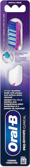 Oral-B Pro3D White Clinical Четка за зъби Medium Бял