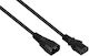 Kabelmeister IEC C13 - IEC C14 Cable 0.5m Μαύρο SK1430-S005