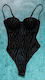 Ophelias Traum Lingerie Zebra Teddy Schwarz 104531