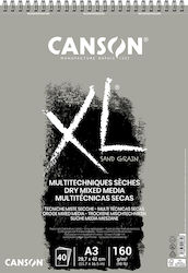 Bloc Canson XL cu textură de nisip, gri deschis...