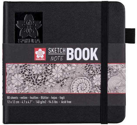 Sketchbook Notebook Sakura White Paper 12 X 12 Cm