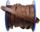 Leather Strap 8mm Width Dark Brown Price Per Meter