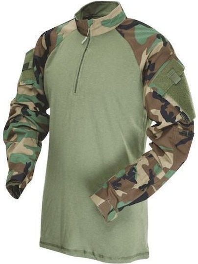 Tru-spec бойна риза 1/4 цип Woodland