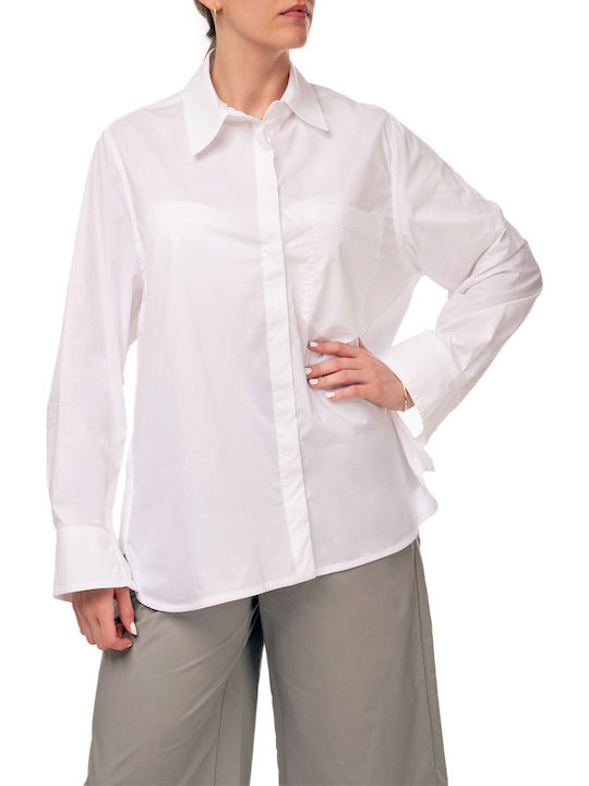 Women's Long Sleeve Shirt White
