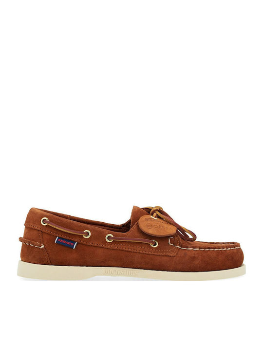 Sebago Portland Men's Suede Moccasins Brown