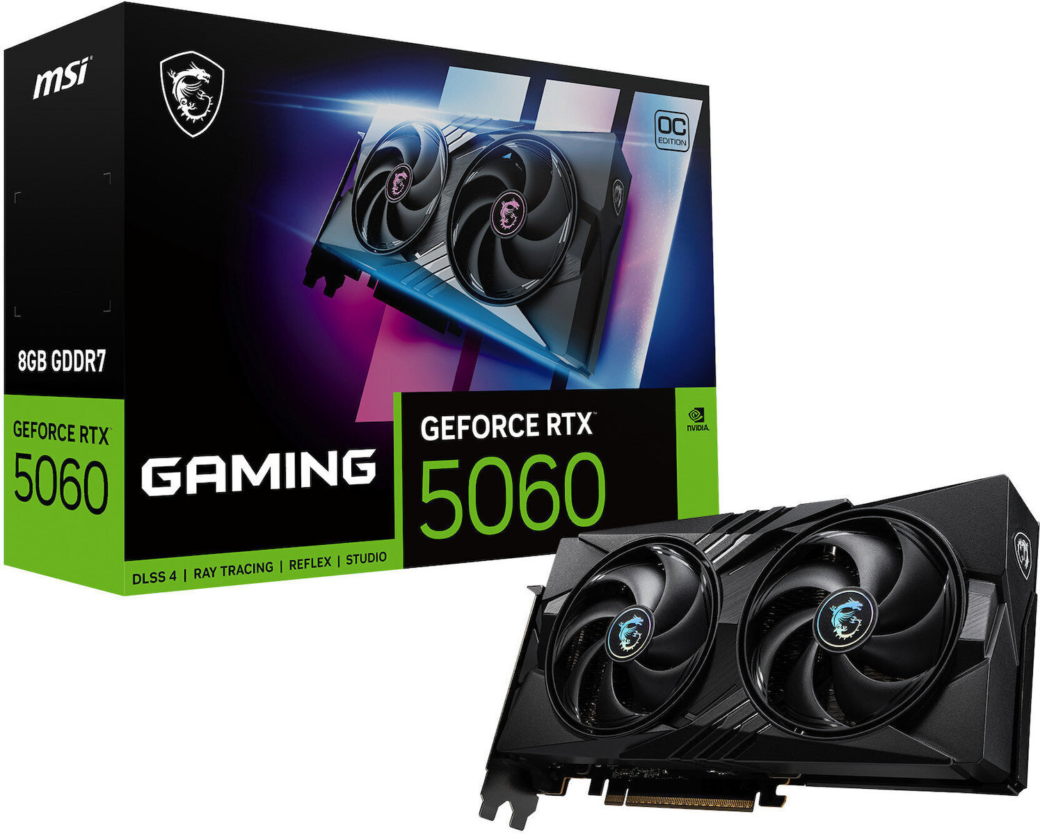 MSI GeForce RTX 5060 8GB GDDR7 8G GAMING OC Κάρτα Γραφικών