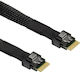 Inter-Tech - Cablu 70cm Negru (88885671)
