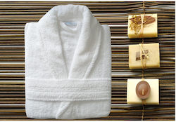 Bathrobe Towel Collar White Large