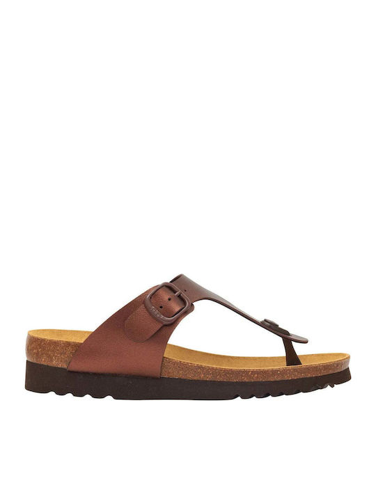 Boa Vista Women's Flat Sandals Anatomic in Brown Color Regular Fit