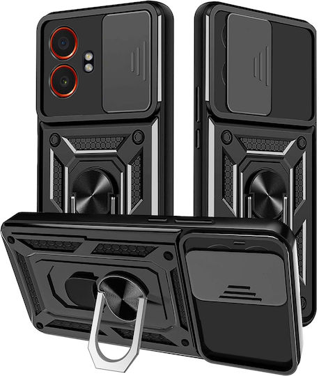 Techsuit Shield Задна корица Силикон Черен (Galaxy XCover7)
