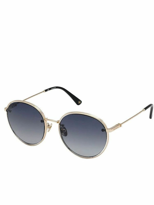 Nina Ricci Damen Sonnenbrille mit Rosa Metall Gestell und Rosa Linse