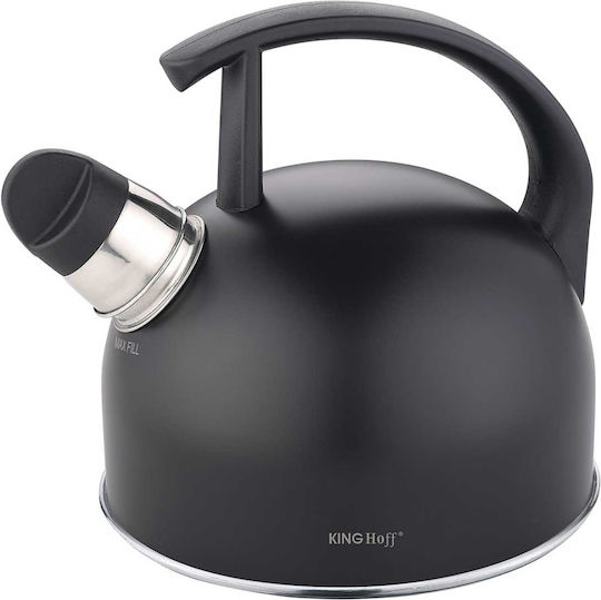 KING Hoff Retro II Fierbător Inoxidabil Negru 1500ml