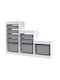 Hanah Home Toy Storage System made of Wood White 132x30x93cm 1pcs