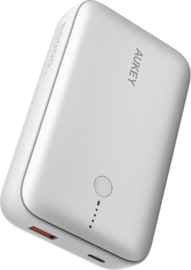 Aukey PB-Y57 Spark Mini Power Bank 20000mAh 22.5W με Θύρα USB-A και Θύρα USB-C Power Delivery Λευκό