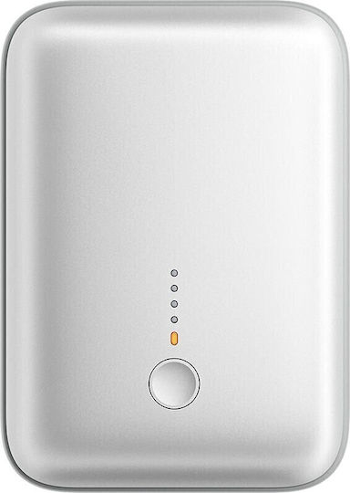 Aukey PB-Y55 Spark Mini Baterie Externă 10000mAh 20W Cu Port USB-A Și Port USB-C Albă