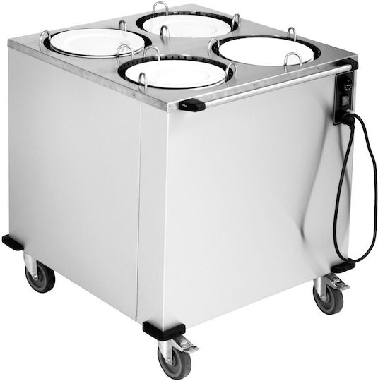 Τροχήλατο Dispenser Πιάτων Μονό Θερμαινόμενο M0132x Rnt 4324