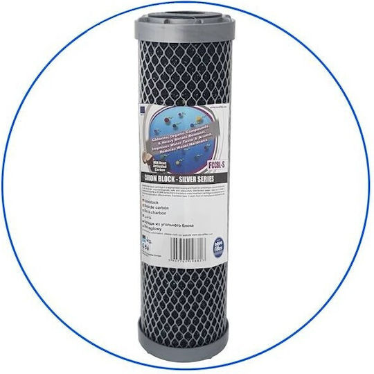 Сребърен карбонов блок филтър 10'' Aquafilter