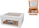 Germanus Cigar Humidifier Wood Box for 80 Cigars with Hygrometer