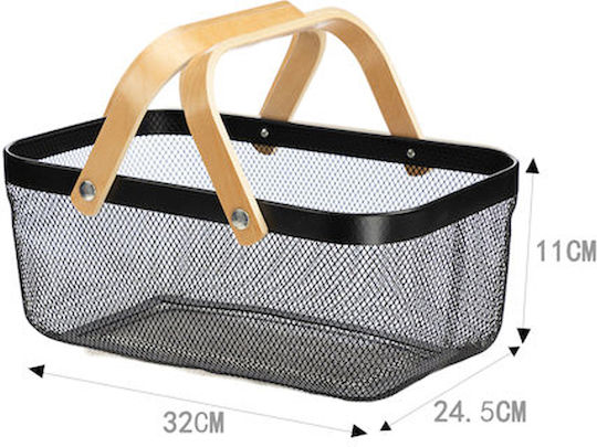 Galifas Плодова кошница Метал Черен 32x24.5x11бр
