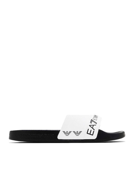 Emporio Armani Men's Slides White