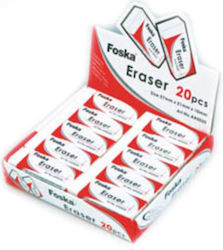 Foska White Pencil Eraser 6x2.5 cm