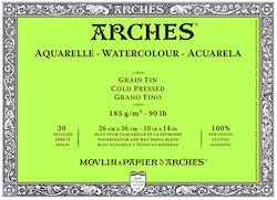 Arches акварелен блок 4K Aqua 26x36см 185gsm 20...
