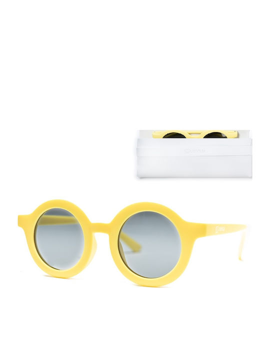 Luvlu Στρογγυλά Παιδικά Γυαλιά Ηλίου με Polarized Φακό Κίτρινα για 2-10 Ετών