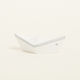 Beauty Home Keramikboot 7,5 x 3,5 x 3 cm Weiß Grau