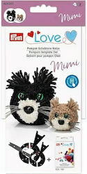 Инструмент за изработка на помпони Cat Mimi - Комплектът включва 1 голям шаблон, 1 малък, очи или носове, 2 Prym Love 624201 животни - Направете любимото си животно (Необходим е уред за помпони с код 624190, продава се отделно) Инструмент за изработка на помпони Cat Mimi - Комплектът включва 1 голям шаблон, 1 малък, очи или носове, 2 Prym Love 624201 животни - Направете любимото си животно (Необходим е уред за помпони с код 624190, продава се отделно)