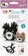 Cat Mimi Pom-Pom Maker Werkzeug - Paket enthält 1 große Schablone, 1 kleine, Augen oder Nasen, 2 Prym Love 624201 Tiere - Erstellen Sie Ihr Lieblingstier (Pom-Pom Gerät Code 624190 erforderlich, separat erhältlich)
