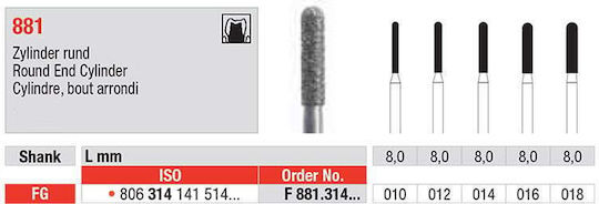 eDenta Milling Cutter for Rotary Tool
