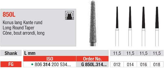 eDenta Milling Cutter for Rotary Tool