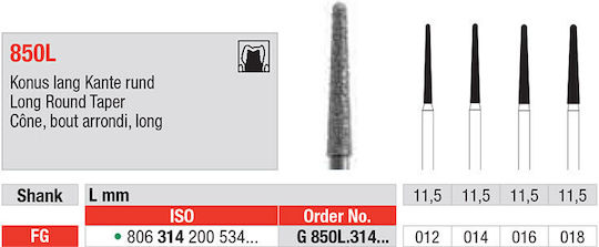 eDenta Milling Cutter for Rotary Tool