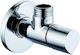 Red Ceramic Angle Ball Valve 1/2 X 1/2