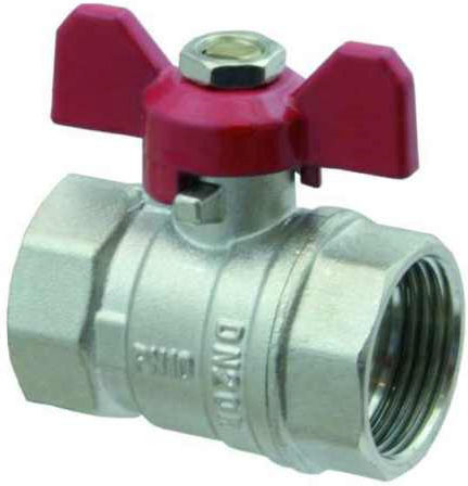 Ball Valve 1/2 Inch Butterfly Threaded Ends