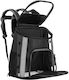 Small-Medium Dog Carrying Bag Backpack Up To 15 Kg Side Pockets 38x34x26 Cm Black