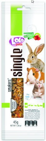 Lolo Pets Smakers Τρωκτικών-weekend Style Φρούτα Ξηρούς Καρπούς Lolo Pets