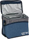Geantă alimentară cu fermoar 9L 26x16x21cm Albastru Jeans Antracit