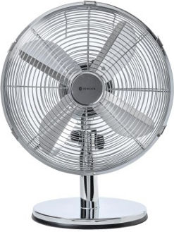 Singer Επιτραπέζιος Ανεμιστήρας 35W Διαμέτρου 30cm Ασημί