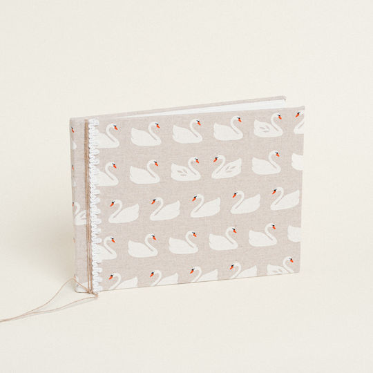 Beauty Home Handmade Swan Guest Book with Swan Theme