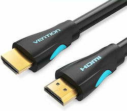 Vention VAA-M02-B1500 HDMI-Kabel M zu HDMI M 15m Schwarz 3840x2160@60Hz Vergoldete Anschlüsse